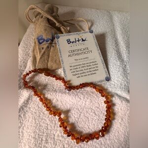 Balt Wonder Amber Necklace with Certificate NIB